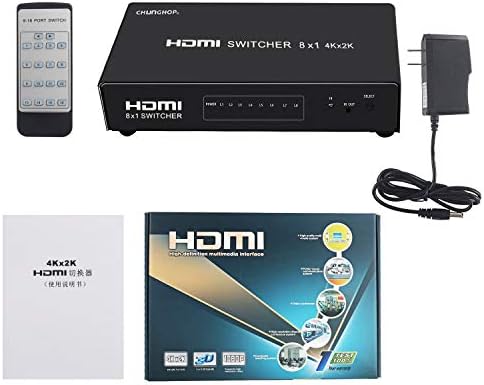 HDMI dağıtıcı 8 in 1 Out 4 K HDMI Switcher Alüminyum Çift Yönlü Destek 3D 4K @ 30HZ Tam HD1080P ile Uyumlu Xbox PS3 PS4 Sony