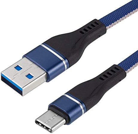Nokia X100 için Bemz USB-C'den USB-A'ya Kablo (Ağır Hizmet Tipi Fiber Hızlı Şarj USB Tip - C Şarj Kablosu) - 3,3 Fit (1 Metre)