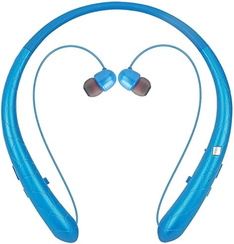 Niaviben Kulak kablosuz bluetooth kulaklıklar Spor Asılı Boyun Uzun Bekleme Bluetooth mikrofonlu kulaklık Gürültü Iptal Mavi