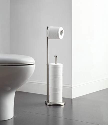 SunnyPoint Serbest Duran Banyo Tuvalet Kağıdı Tutucu Standlı, Rezerv Alanı Jumbo Rulo için Yeterli Alana Sahiptir