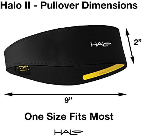 Halo Kafa Bandı Halo II, Erkekler ve Kadınlar için Ter Bandı Kazak, Nem Emici Kuru Kumaş ile Kayma Yok