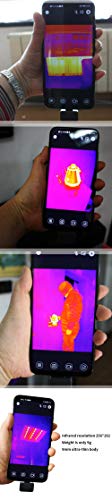 TestHelper P2 Ultra-Küçük Mini Profesyonel Termal Görüntüleme Kızılötesi Kamera Görüntüleyici Akıllı Telefonlar için Android
