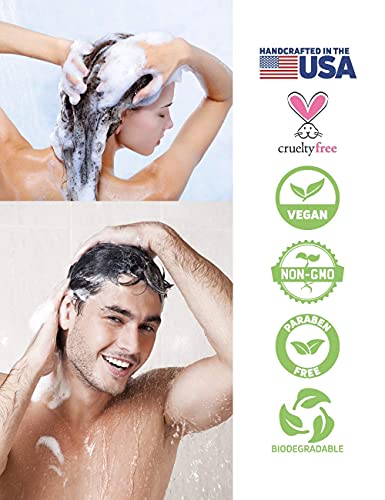 Tüm Saç Tipleri için Taze ve Temiz Şampuan ve Saç Kremi Seti, Vegan, Çevre Dostu, ABD'de El Yapımı