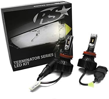 Yarış Spor Aydınlatma 5202TLED Terminator Serisi 5202 Fan-az LED Dönüşüm Far Kiti ile Pin Noktası Projeksiyon Optik Amaçlar ve