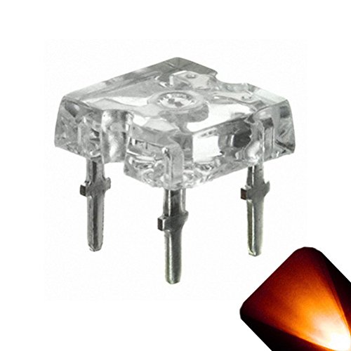 5mm Düz Piranha Amber / Turuncu LED-Ultra Parlak Superflux (250'li Paket)