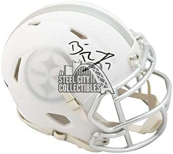 Ben Roethlisberger İmzalı Pittsburgh Steelers Ice Mini Kask-Fanatikler-İmzalı NFL Mini Kasklar