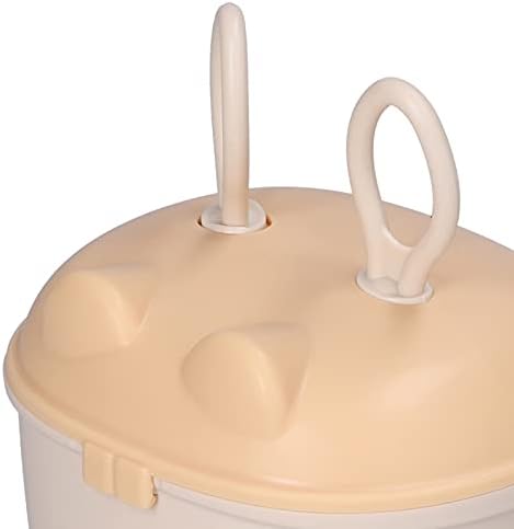 Süt Tozu Konteyner, taşınabilir Sevimli Süt Tozu Depolama Tankı Sızdırmaz Moistureproof Güvenli Kaşık ile Ev için Seyahat için(sarı)