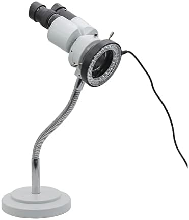 XMSH Mikroskop aksesuarları kiti için yetişkin 8X Stereo mikroskop binoküler mikroskop ile LED halka ışık ayarlanabilir hortum