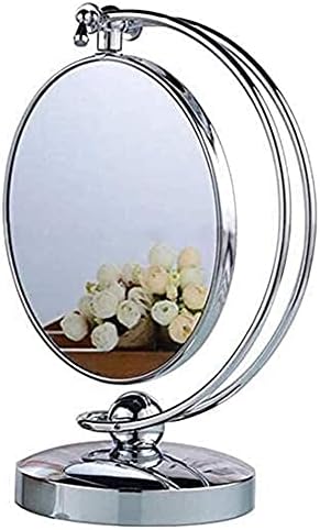 GBYJ Küçük Ayna makyaj Aynası, Masaüstü Makyaj makyaj aynası, İki Taraflı Güzellik Aynası 3X Büyütme Kozmetik Ayna 360° Döner