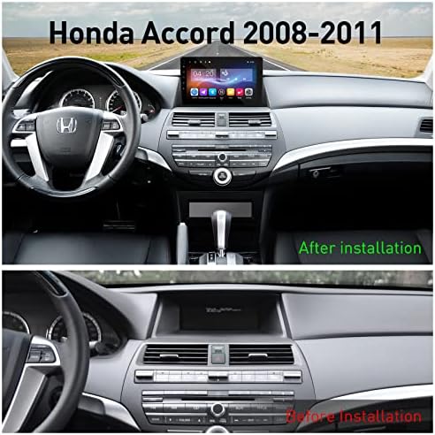 Araba Radyo Honda Accord 2008 2009 2010 2011 ıçin Android 10.0 Dahili Carplay Andriod Oto FM AM WiFi Bluetooth 10-inç Kapasitif