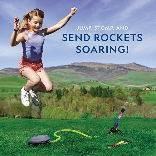 NATİONAL GEOGRAPHİC Air Rocket Toy-Çocuklar için Nihai LED Roketatar, 100 Feet'e kadar ışıklı, Hava İle Çalışan, Köpük Uçlu Roketleri