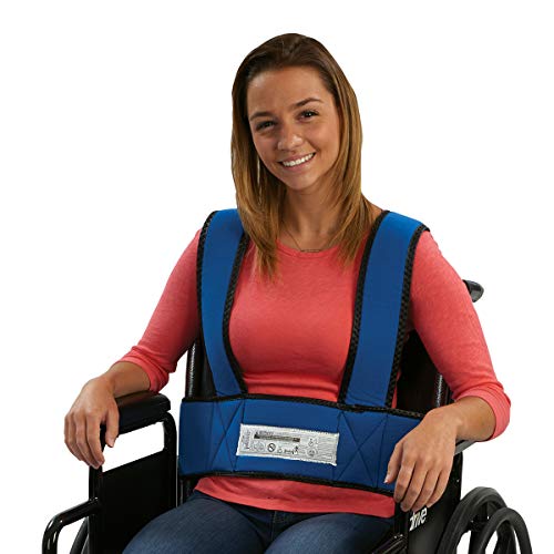 Sammons Preston 50599 Yetişkin Köpük Gövde Desteği, Tekerlekli Sandalye Kayışları Kullanıcıyı Duruş Hizasına Dik Tutar, Ayarlanabilir