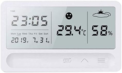 XJJZS Oda Termometresi-Sıcaklık ve Nem Ölçer Çalar Saat Sessiz oda Termometresi