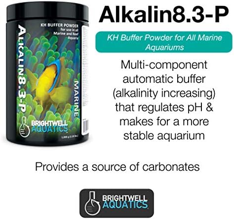 Tüm Deniz ve Resif Akvaryumları için Brightwell Aquatics Alkalin8. 3-P-Alkali KH Tampon Tozu