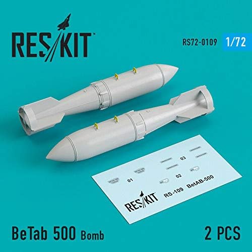 Reskıt RS72-0109 - 1/72 –Reçine BeTab 500 Bomba (2 adet) Reçine Detayı