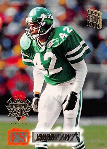 1994 Stadyum Kulübü Süper Takımlar Super Bowl Futbol 46 Ronnie Lott New York Jets Topps'tan Resmi NFL Ticaret Kartı