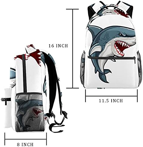 Çanta hayvan köpekbalığı moda açık sırt çantası erkekler ve kadınlar için