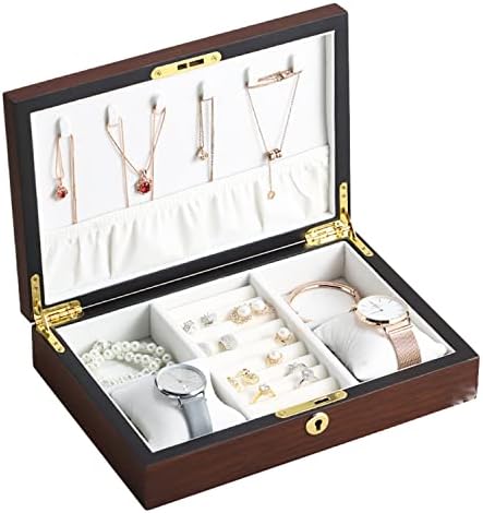 WYFDC Mücevher Kutusu Takı Depolama Organizatör Küpe Kolye Yüzük Tutucu İzle Standı Kutuları Mücevher saklama kutusu (Renk: A)