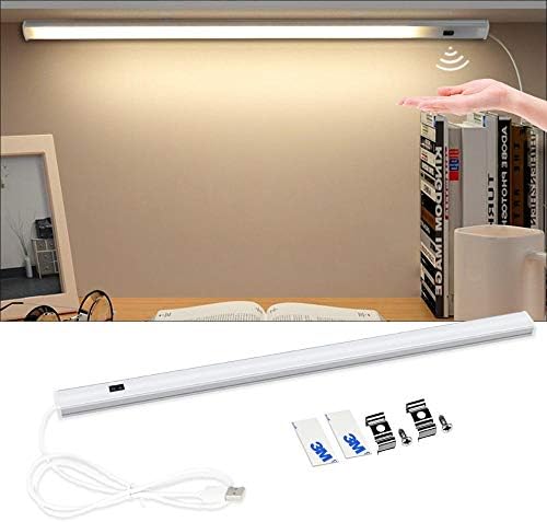 LXD Led Şerit USB Masa Lambası, el Süpürme Anahtarı Arka Hareket Sensörü Kitap masa lambası, çalışma Odası mutfak dolabı Ampul