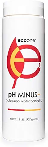 EcoOne | pH EKSİ / Havuzda veya Spada pH'ı Düşürür / Doğal, Sürdürülebilir Spa Bakım Malzemeleri / Kokusuz / Kapalı ve Açık Spa