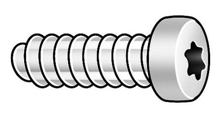 Tri-Roundular, M2 X 0,91 Mm, Minyatür Diş Açma Vidası, Tava, Kasa Sertleştirilmiş Çelik,2041000181