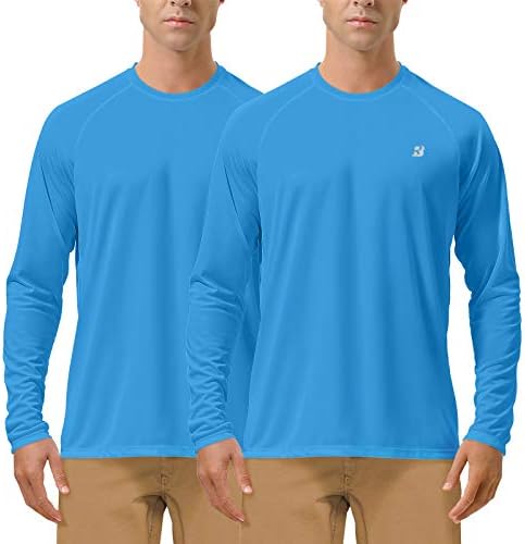 Roadbox UPF 50 + Balıkçılık Gömlek Erkekler için Uzun Kollu UV Güneş Koruma Tops
