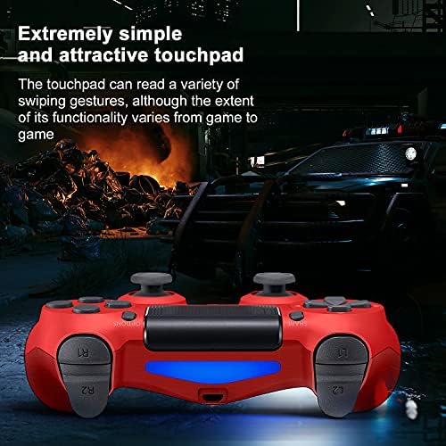 PS4 Denetleyici kablosuz, TXTHcpo Oyun Kontrolörleri için Playstation 4 / Pro / Slim Konsolu ile Kulaklık Jakı / Çift Titreşim