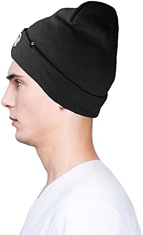 DALİX Hayalet Bere Sıcak Kış Kap işlemeli Şapka Siyah