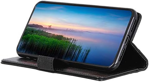 Lınzhou Kılıf Nokia G300 ıçin Deri Cüzdan Flip Case Manyetik Standı Fonksiyonu Cep Telefonu Kılıfı ıçin Nokia G300 Siyah