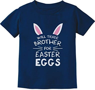 Paskalya Yumurtaları Kardeşler için ticaret Kardeşi Paskalya Hediyesi Yürümeye Başlayan Çocuk / Bebek Çocuk T-Shirt