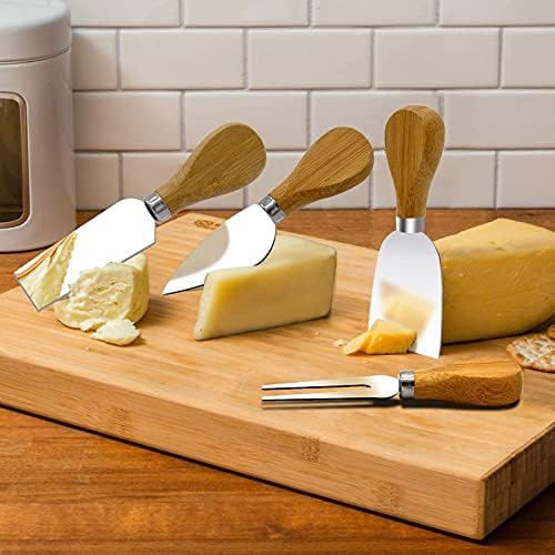 VİNMEN Peynir Dilimleyici ile Peynir Bıçakları Seti, paslanmaz Çelik Peynir Kesici ile 6 Değiştirilebilir Peynir Dilimleme Teller