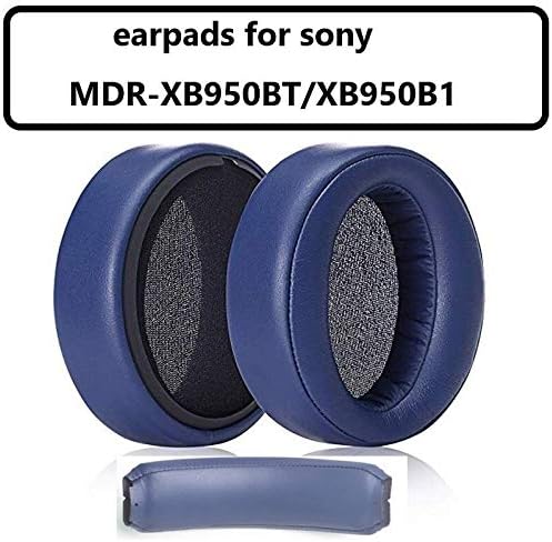 Kulak Pedleri, Earpads + Kafa Bandı için Sony MDRXB950BT/XB950B1 Bluetooth Kablosuz Kulaklıklar için Orijinal Yüksek Kulaklık