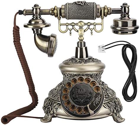 Nıyen Antika Telefon, MS-5700D Reçine Klasik Vintage Turntable Dial Antik Rotasyon Avrupa Telefon, Retro Vintage Telefon Antika