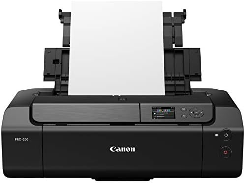 Canon PIXMA PRO-200 Kablosuz Profesyonel Renkli Fotoğraf Yazıcısı, 13X 19 a kadar Baskı, 3.0 Renkli LCD Ekran, Mizanpaj Yazılımı
