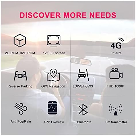 Çizgi Kam 4G ADAS Araba Ayna DVR GPS Navigasyon 12 IPS Dikiz Çizgi Kam 1080 P Video Kamera Kaydedici Otomobil ve Kamyonlar için