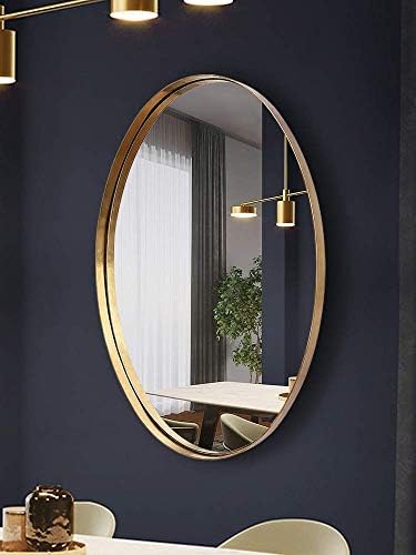 HLL Aynalar,makyaj aynası Metal banyo Aynası, sadelik Demir Sanat Dekoratif Ayna Yüksek Çözünürlüklü Kız makyaj aynası Yatak