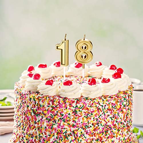 18th Doğum Günü Mumlar Kek Sayısal Mumlar Mutlu Doğum Günü Pastası Mumlar Topper Dekorasyon için Doğum Günü Partisi Düğün Yıldönümü