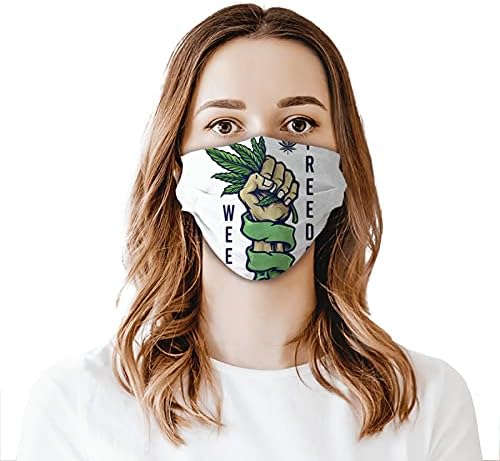 Ot Özgürlük Bezi Yüz Maskesi 2 adet (Filtre Hariç), Kadın Erkek Çocuklar için Komik Yüz Maskesi