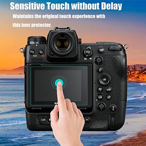 Z9 Üst + Ekran Koruyucu için Nikon Z9 [2 + 2 Paketi], 0.3 mm 9 H Ultra Yüksek Çözünürlüklü Temperli Cam Ekran Koruyucu Çizilmeye