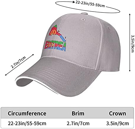 RİSETRİAL Haritası Eritre ve Eritre Bayrağı Unisex Baba Şapka Ayarlanabilir kamyon şoförü şapkası Rahat beyzbol şapkası