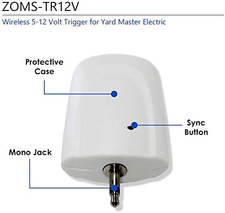 Elite Ekranlar Kablosuz 5-12 Volt Tetik Yard Master Elektrikli Açık Projeksiyon Ekranı, ZOMS-TR12V