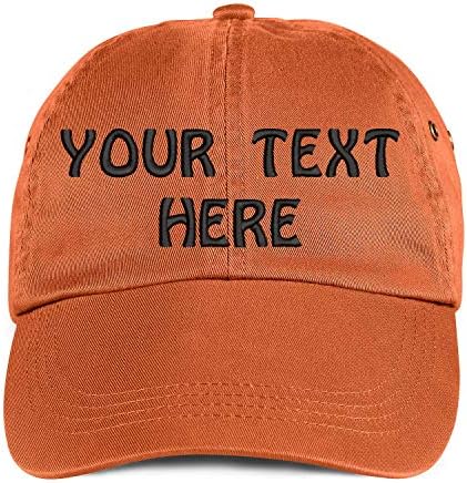 Erkekler ve Kadınlar için Yumuşak Beyzbol Şapkası Özel Kişiselleştirilmiş Metin Pamuklu Baba Şapkaları. Metninizi İşlemeli