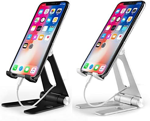 Ayarlanabilir Cep Telefonu Standı Tutucu için Masa, Çok Açılı Metal Evrensel Taşınabilir Cep Telefonu Ekran Tutucu iPhone Samsung