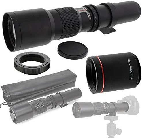 500mm (w/ 2X - 1000mm) f/8-32 HD Önceden Ayarlanmış Telefoto Lens Sony E-Mount Dijital SLR Fotoğraf Makineleri için