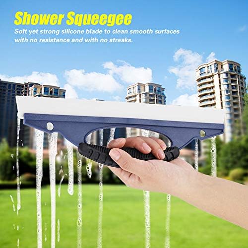 Anti-Pas Duş Çekçek, 12.2x3. 74in Silecek Bıçak Çekçek, Taşınabilir Yıkama için Banyo Yıkama için Duş Kapı,