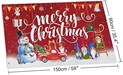 Merry Christmas Bayrak 3x5 ft, mutlu Yeni Yıl Tatil Süslemeleri Ev Bayrakları için Açık Kapalı Dekor