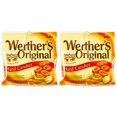 Werther'in Orijinal Sert Şekerleri, 2.65-oz. Çantalar (2'li set)