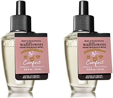 Banyo ve Vücut İşleri Aromaterapi Comfort Vanilyalı Paçuli Wallflowers 2'li Paket Yedekler (Toplam 1,6 fl Oz)