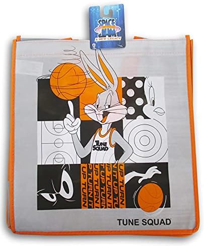 Space Jam Tune Squad Bugs Bunny Kullanımlık Tote Çanta (Hediye Çantası, Seyahat, Alışveriş) 12. 5x13. 5 İnç