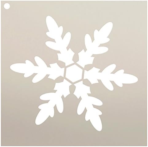 StudioR12 tarafından kar tanesi Stencil | Klasik Kış Tatil Sanat | Kullanımlık Mylar Şablon / Boyama, Tebeşir, Karışık Medya
